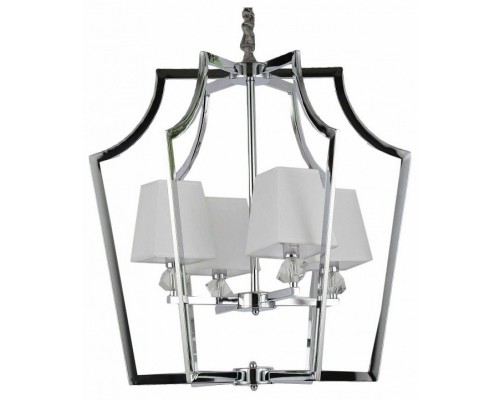 Подвесная люстра LUMINA DECO Montero LDP 1249-4 CHR+WT Подвесная люстра LUMINA DECO Montero LDP 1249-4 CHR+WT