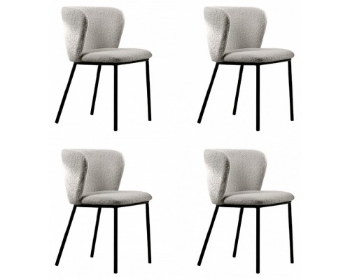 Стул Whirl (комплект 4 шт) серый,черный