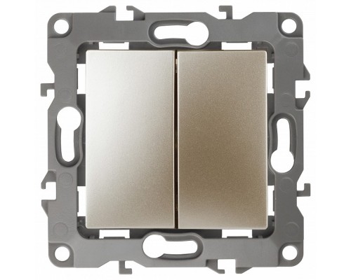 Переключатель двухклавишный без рамки Эра Эра 12 12-1104-04