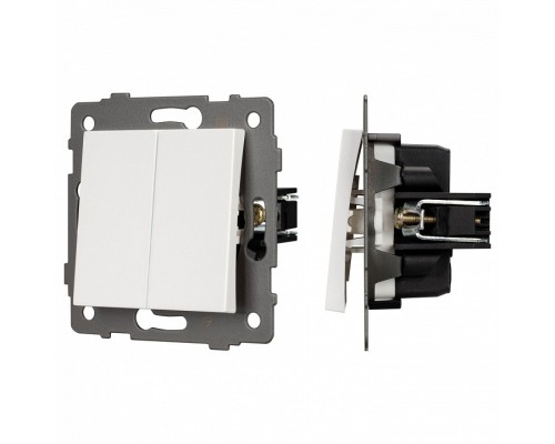 Выключатель двухклавишный без рамки Arlight SWT 049887