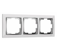 Рамка на 3 поста Werkel Snabb (белый/хром) W0031901