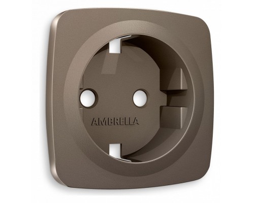 Накладка для розетки с заземлением Ambrella Volt Quant OP6360 Накладка для розетки с заземлением Ambrella Volt Quant OP6360