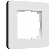 Рамка на 1 пост Werkel Split (белый/черный, soft-touch) W0013068