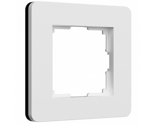 Рамка на 1 пост Werkel Split (белый/черный, soft-touch) W0013068