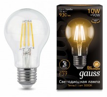 Лампа светодиодная Gauss  E27 10Вт 2700K 102802110