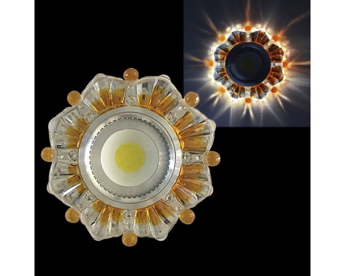 Встраиваемый светильник  42235-9.0-001PL MR16+LED3W CL/BN