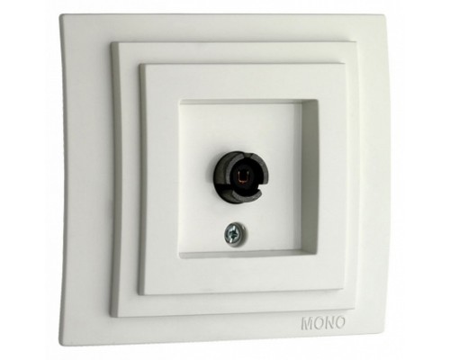ТВ-розетка проходная без рамки Mono Electric Despina / Larissa 500-001905-137 ТВ-розетка проходная без рамки Mono Electric Despina / Larissa 500-001905-137