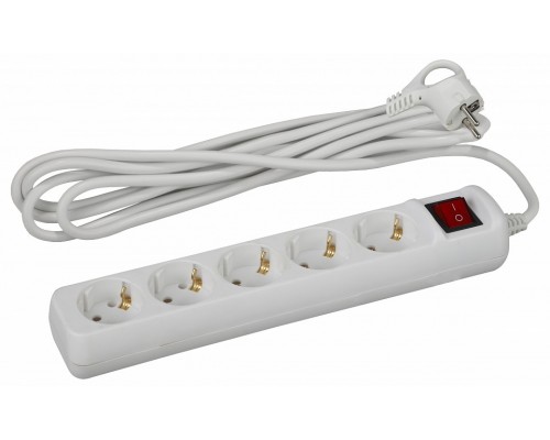 Удлинитель с выключателем Эра  U-5es-5m-3x1
