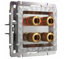 Розетка акустическая без рамки Werkel Hammer серебряный W1285006