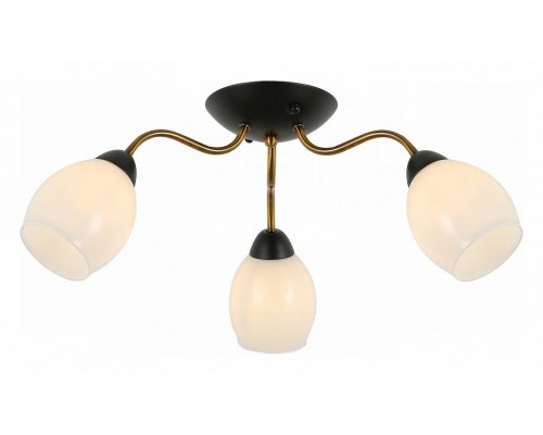Люстра на штанге ILLUMICO IL8193-3COU-79 BK GD Люстра на штанге ILLUMICO IL8193-3COU-79 BK GD