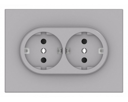Розетка двойная с заземлением и со шторкой Gusi Electric BRAVO С11Р6-004 Розетка двойная с заземлением и со шторкой Gusi Electric BRAVO С11Р6-004
