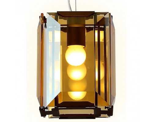 Подвесной светильник Ambrella Traditional 6 TR5109 CF/TI кофе/янтарь E27/1 max 40W 150*150*1200 Подвесной светильник Ambrella Traditional 6 TR5109 CF/TI кофе/янтарь E27/1 max 40W 150*150*1200