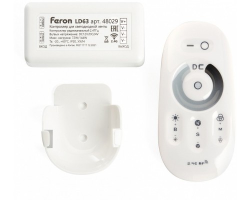 Контроллер-диммер с пультом ДУ Feron LD62 48029 Контроллер-диммер с пультом ДУ Feron LD62 48029