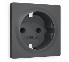 Накладка для розетки с заземлением и со шторками Ambrella Volt Quant AP9070