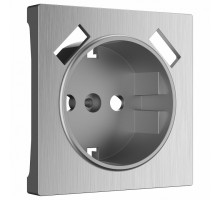 Накладка для розетки Werkel серебряный рифленый W1179509