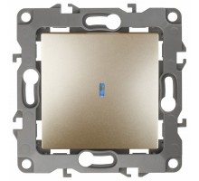 Выключатель одноклавишный с подсветкой без рамки Эра Эра 12 12-1102-04