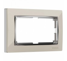 Рамка на 2 поста Werkel Snabb (слоновая кость/хром) W0081903