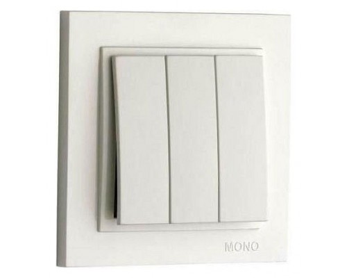 Выключатель трехклавишный Mono Electric Despina 102-010022-114 Выключатель трехклавишный Mono Electric Despina 102-010022-114
