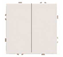 Переключатель перекрестный двухклавишный без рамки Stekker Эмили 50165