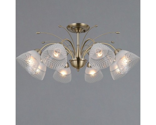 Люстра на штанге ILLUMICO AREZZO IL0594-8CSQ-25 AB AREZZO Люстра на штанге ILLUMICO AREZZO IL0594-8CSQ-25 AB AREZZO