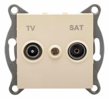 ТВ-розетка и SAT-розетка оконечная без рамки Gusi Electric UGRA С11ТS1-003