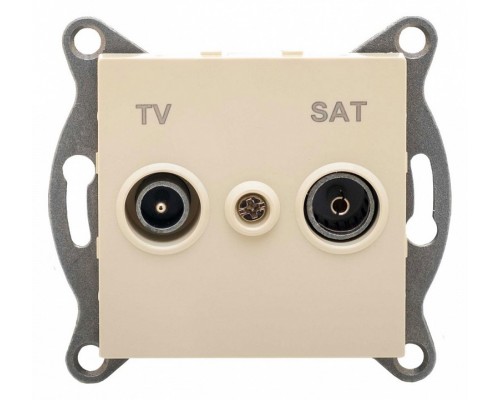 ТВ-розетка и SAT-розетка оконечная без рамки Gusi Electric UGRA С11ТS1-003