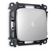 Выключатель проходной одноклавишный с подсветкой без рамки Ambrella Volt Quant MO402035