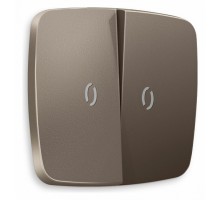 Клавиши для выключателя двухклавишного c подсветкой Ambrella Volt Quant OP6340