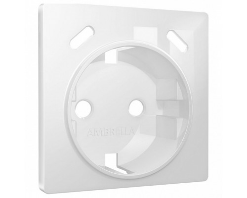 Накладка для розетки с заземлением и со шторками и 2хUSB type С Ambrella Volt ALFA AP1105