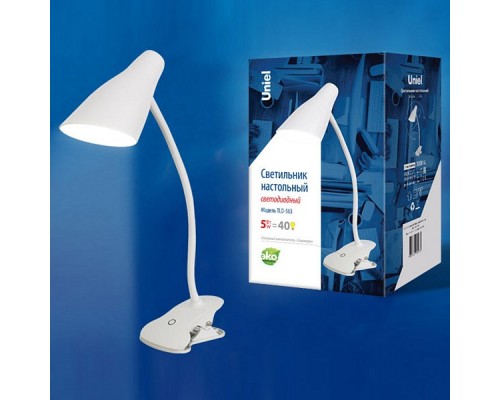 Настольная лампа офисная Uniel TLD-563 TLD-563 White/LED/360Lm/4500K/Dimmer Настольная лампа офисная Uniel TLD-563 TLD-563 White/LED/360Lm/4500K/Dimmer