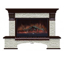 Комплект из электрокамина напольного и портала (149x42x108.5 см) Бостон К ГО Premier S86 БК860012