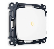 Выключатель одноклавишный с подсветкой без рамки Ambrella Volt Quant MO122010