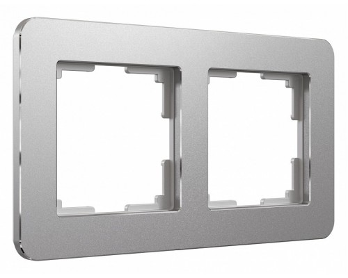 Рамка на 2 поста Werkel Platinum (алюминий) W0022606 Рамка на 2 поста Werkel Platinum (алюминий) W0022606