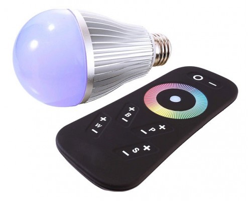 Лампа светодиодная Deko-Light RF RGBW E27 8Вт 3000K 180136 Лампа светодиодная Deko-Light RF RGBW E27 8Вт 3000K 180136