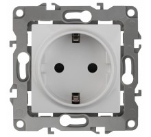 Розетка с заземлением, без рамки Эра Эра 12 12-2101-01