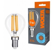 Лампа светодиодная Wolta  E14 7Вт 6500K WF-G45-7W6KE14