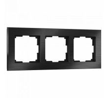 Рамка на 3 поста Werkel Aluminium (черный алюминий) W0031708