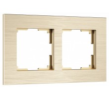 Рамка на 2 поста Werkel AluMax шампань W0023511