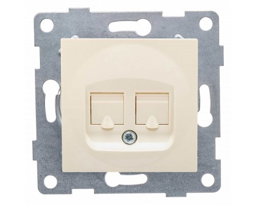 Розетка двойная RJ-12 и Ethernet RJ-45, без рамки Gusi Electric UGRA С11КТ-003 Розетка двойная RJ-12 и Ethernet RJ-45, без рамки Gusi Electric UGRA С11КТ-003