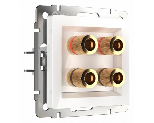 Розетка акустическая без рамки Werkel белый W1185001 Розетка акустическая без рамки Werkel белый W1185001