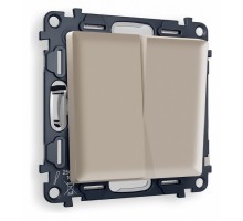 Выключатель проходной двухклавишный Ambrella Volt Quant MA363020