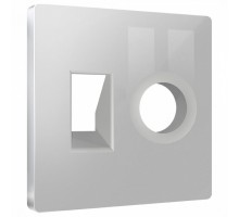 Накладка для ТВ-розетки и RJ-11 или RJ-45 Ambrella Volt ALFA AP4125