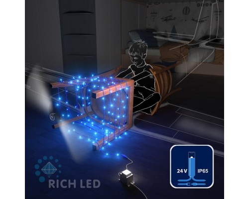Гирлянда нить (10 м) RL-S10C-24V-RB/B Гирлянда нить (10 м) RL-S10C-24V-RB/B