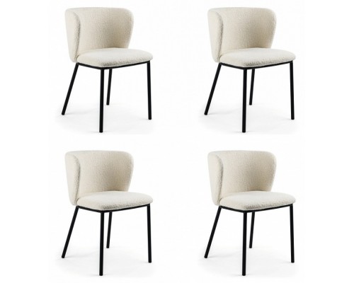 Стул Whirl (комплект 4 шт) бежевый,черный