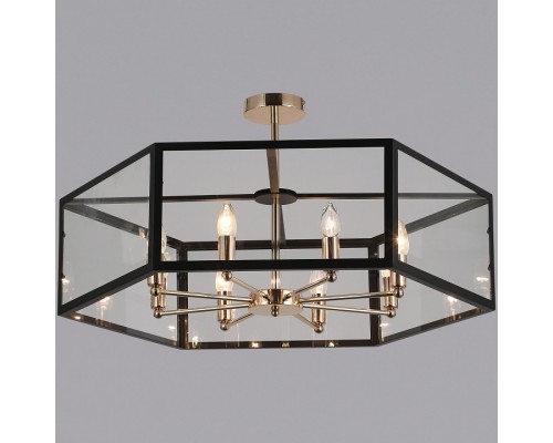 Люстра на штанге ILLUMICO IL4003-8P-59 FGD BK Люстра на штанге ILLUMICO IL4003-8P-59 FGD BK