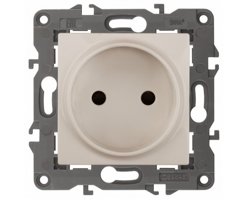 Розетка без заземления, без рамки Эра Эра Elegance 14-2105-02