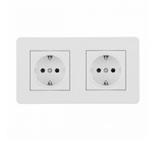 Розетка с заземлением и со шторкой Arte Milano SET16-2 SET16-2-40-1x2 white