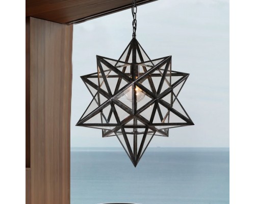 Подвесной светильник Imperiumloft Black Star Clear Glass 101314-26 Подвесной светильник Imperiumloft Black Star Clear Glass 101314-26