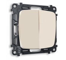 Выключатель двухклавишный без рамки Ambrella Volt Quant MO323010