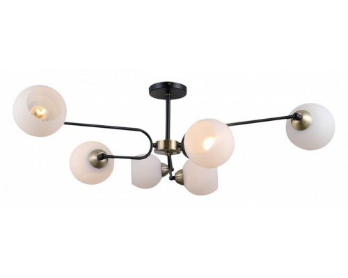 Люстра на штанге ILLUMICO IL0249-6CSQ-79 BK AB Люстра на штанге ILLUMICO IL0249-6CSQ-79 BK AB